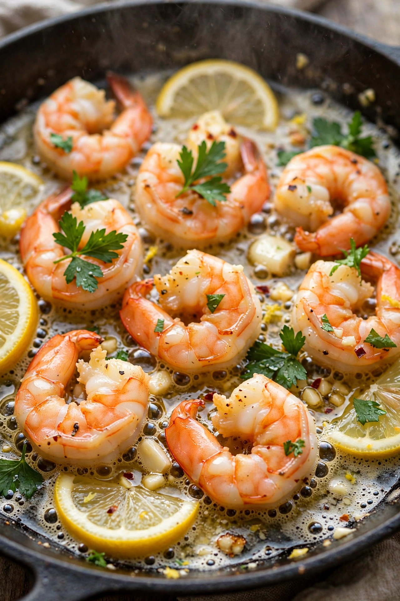 15-Minute Lemon Garlic Shrimp (30g Protein)